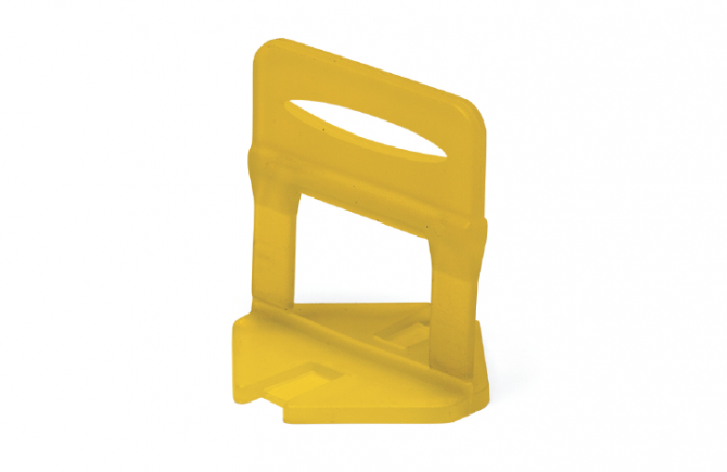 ESPACIADOR AUTONIVELANTE 2.0MM CLIP PQX100 AMARILLO SIN LOGO (5193)