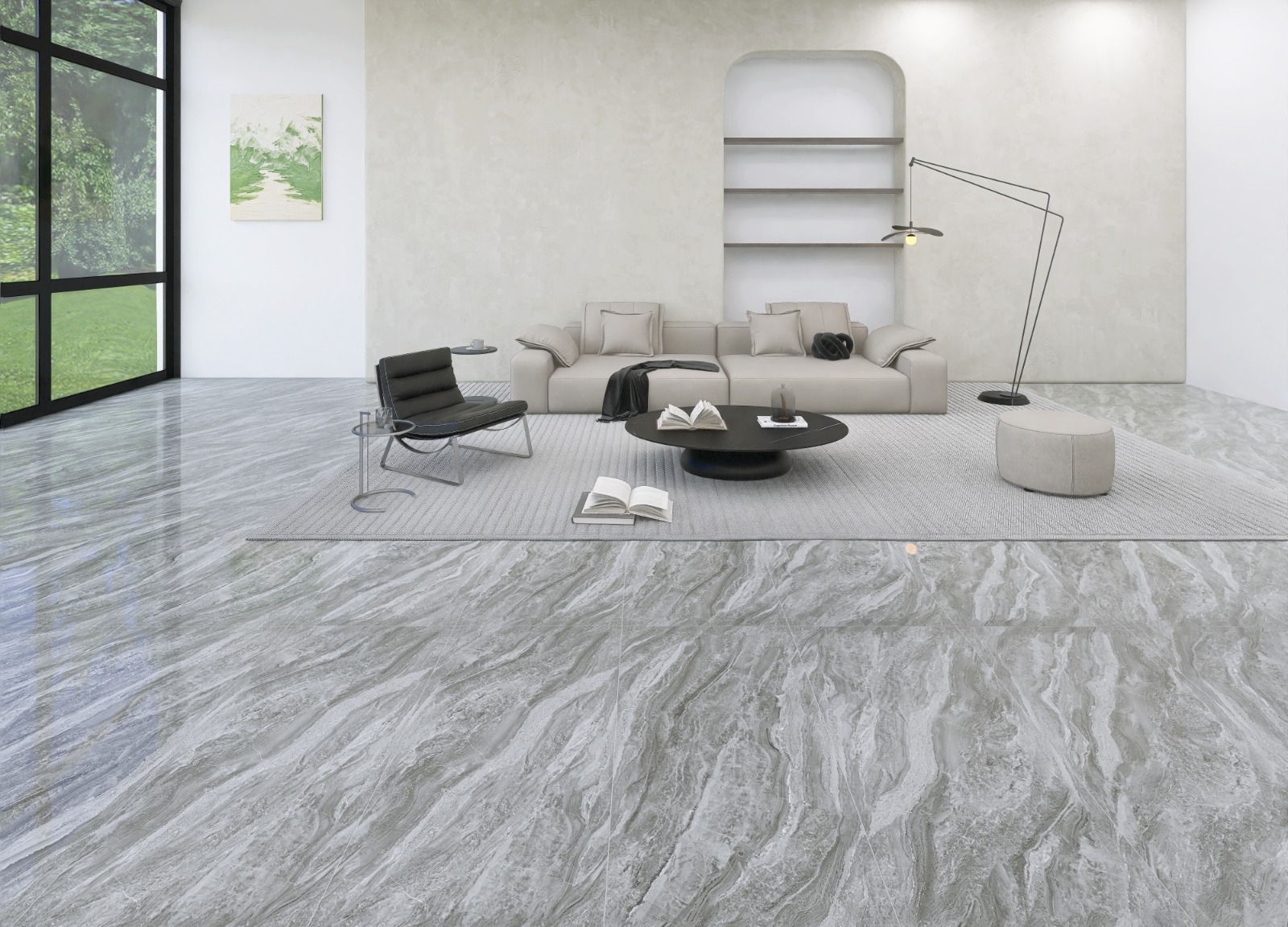 PORCELANATO GRIS PUL WTB612102 60X120 amb