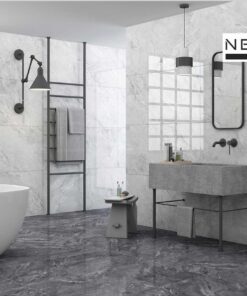 Alternative view of NW PORCELANATO BRILLO PULIDO ALASKA SILVER 60X120