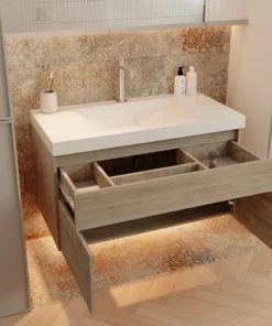 Alternative view of KIT LVM OSLO 124X48 BLANCO-MUEBLE MACAO SODER/MALI REF:VBAN13-0177-000-0100