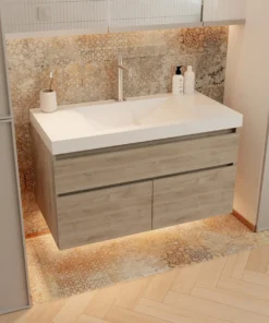KIT LVM OSLO 124X48 BLANCO-MUEBLE MACAO SODER/MALI REF:VBAN13-0177-000-0100